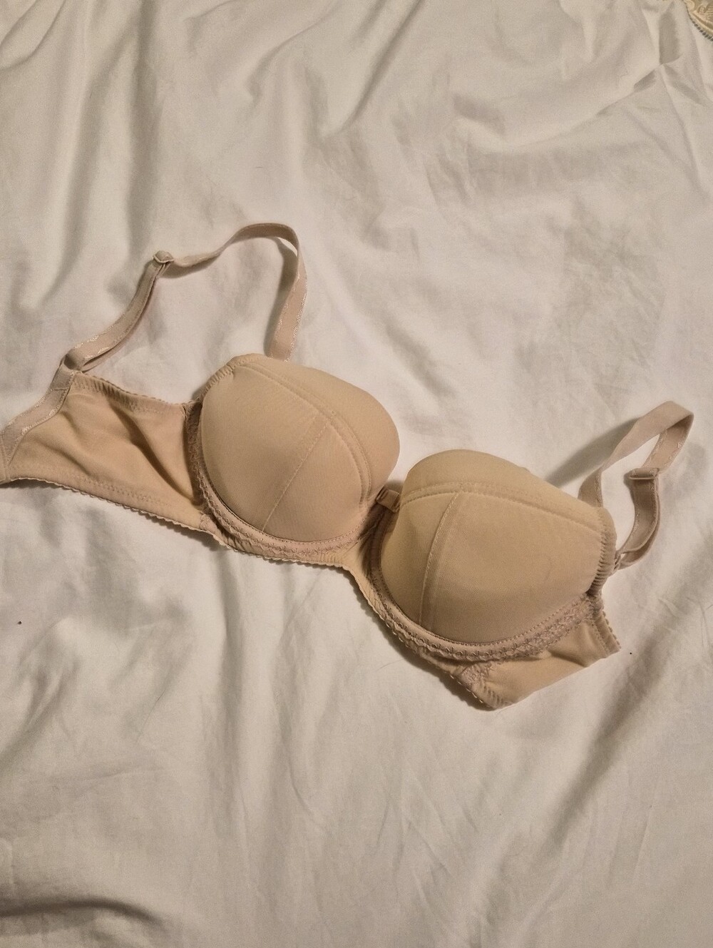Comexim Beige Padded Plunge Bra [26FF]
